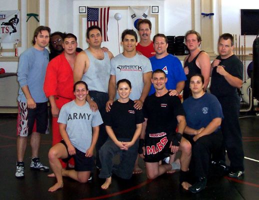 Frank Shamrock with FMS Black Belts